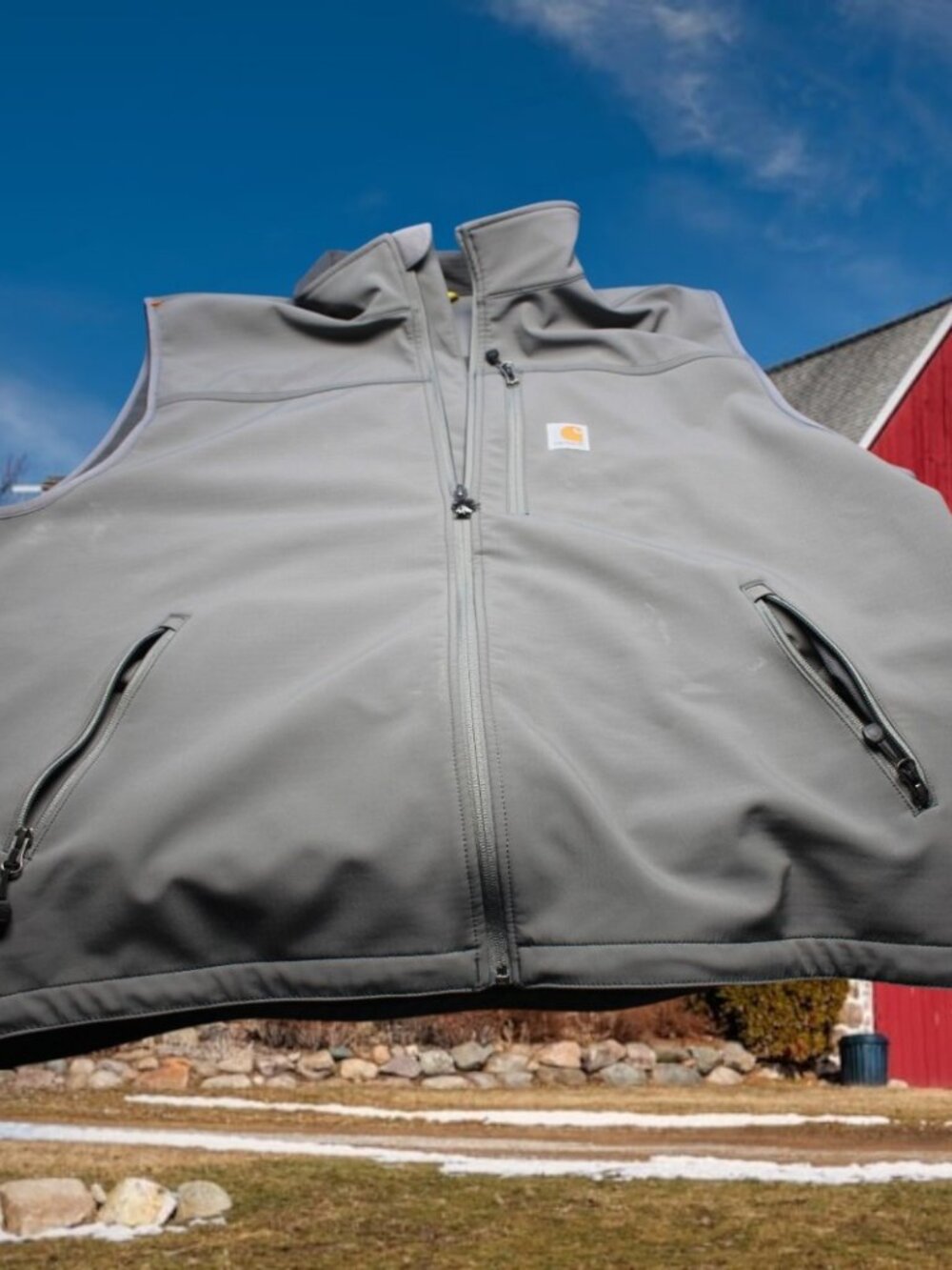 Carhartt Denwood Vest Water beading Fleece Lining 102219 Gray Men's 3XL